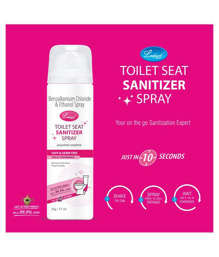 Leeford Toilet Cleaner Ready to Use Liquid Toilet Seat Cleaner Spray