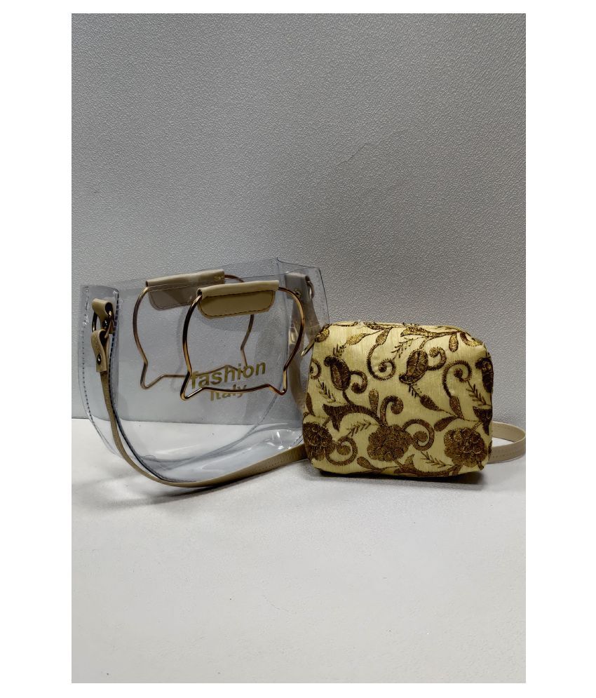 MFPL Khaki Fabric Shoulder Bag Buy MFPL Khaki Fabric Shoulder Bag