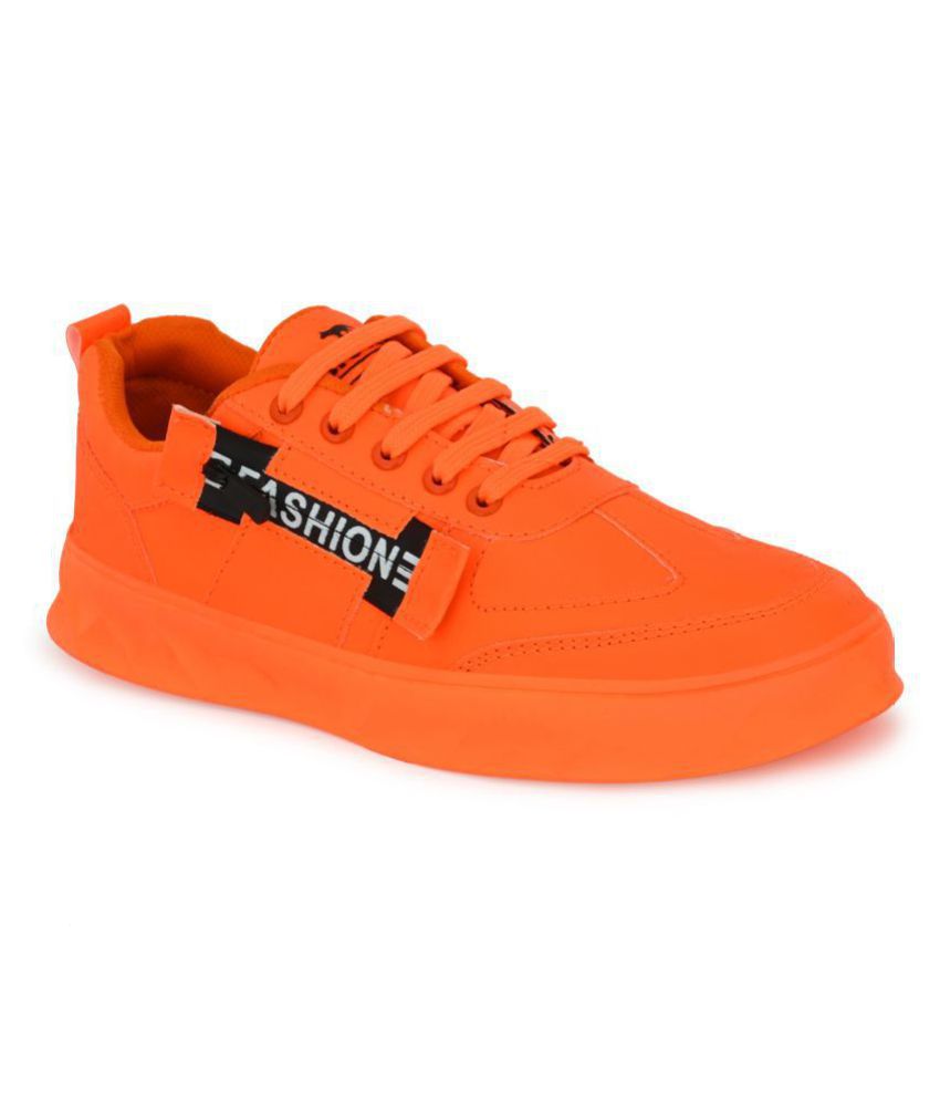     			Big Fox Lifestyle Orange Casual Shoes