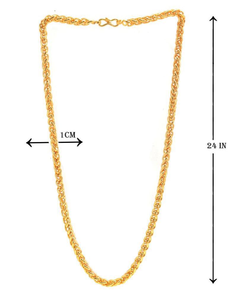 Buy nitin collection - Gold Plated Chain ( Pack of 1 ) Online at Best ...