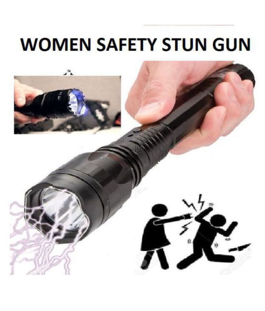     			Rechargeable Flashlight Torch 1101 Self Defense Women Safety Stun Baton Flashlight Torch - Pack of 1