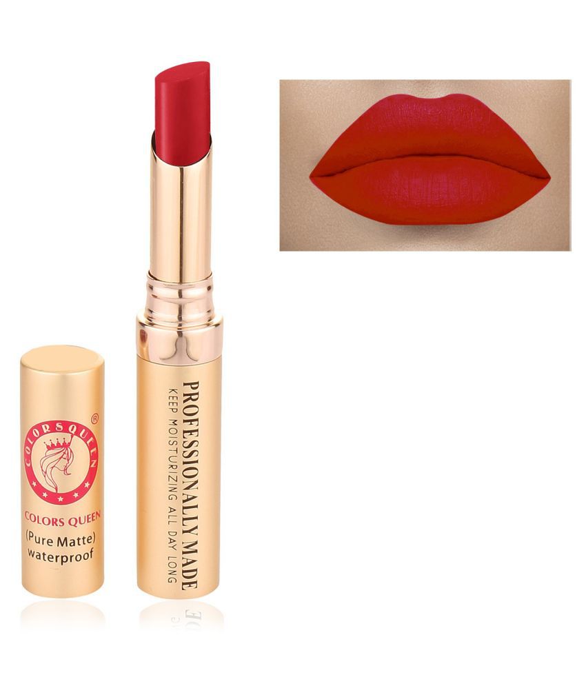     			Colors Queen Velvet Texture Non Transfer Lipstick Warm Red 4 g