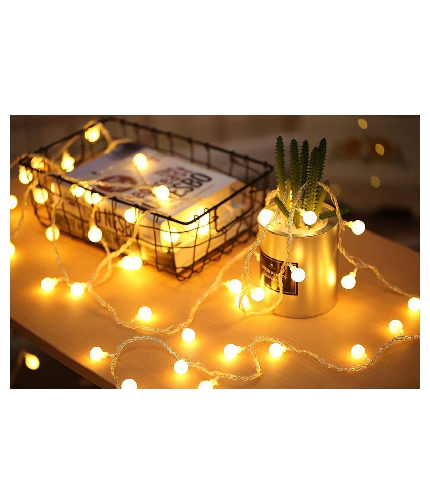 MIRADH 5M 20 LED Battery Operated String Lights Yellow
