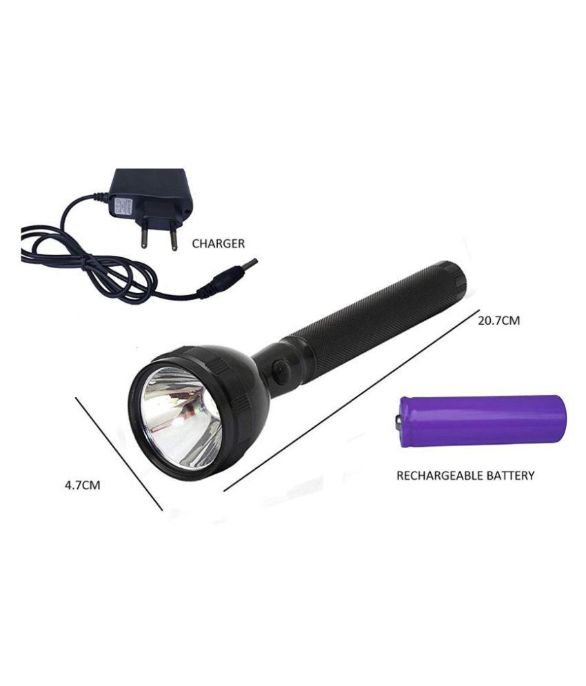 TM 500 Meter Long Beam Waterproof Chargeable 2 Mode Torchlight Home ...