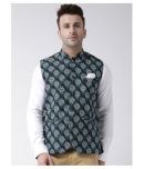 Hangup Black Cotton Blend Nehru Jacket