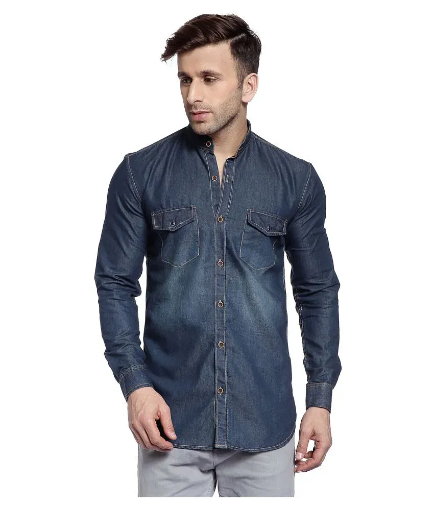 Denim cheap shirts snapdeal