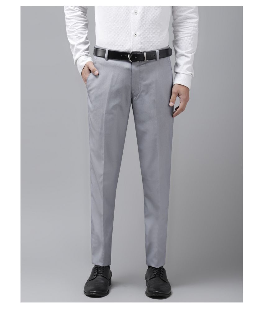     			Hangup Grey Regular -Fit Trousers