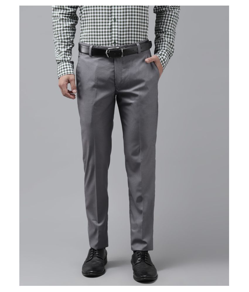     			Hangup Grey Regular -Fit Trousers