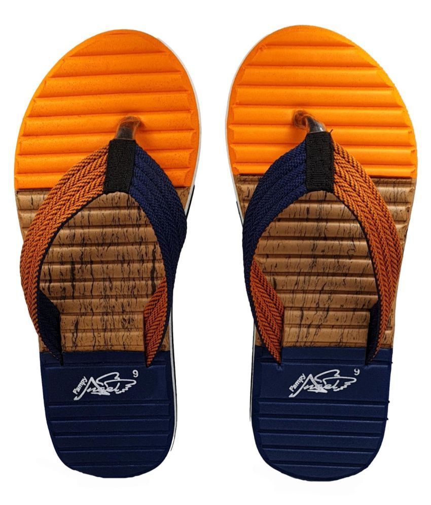     			Pampy Angel Orange Slide Flip flop