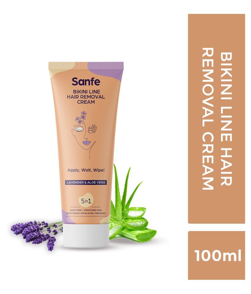     			Sanfe Bikini Line Hair Removal Cream for Women and Men - 100gm for Bikini ,Underarms, Stomach, Hand and Legs Area
