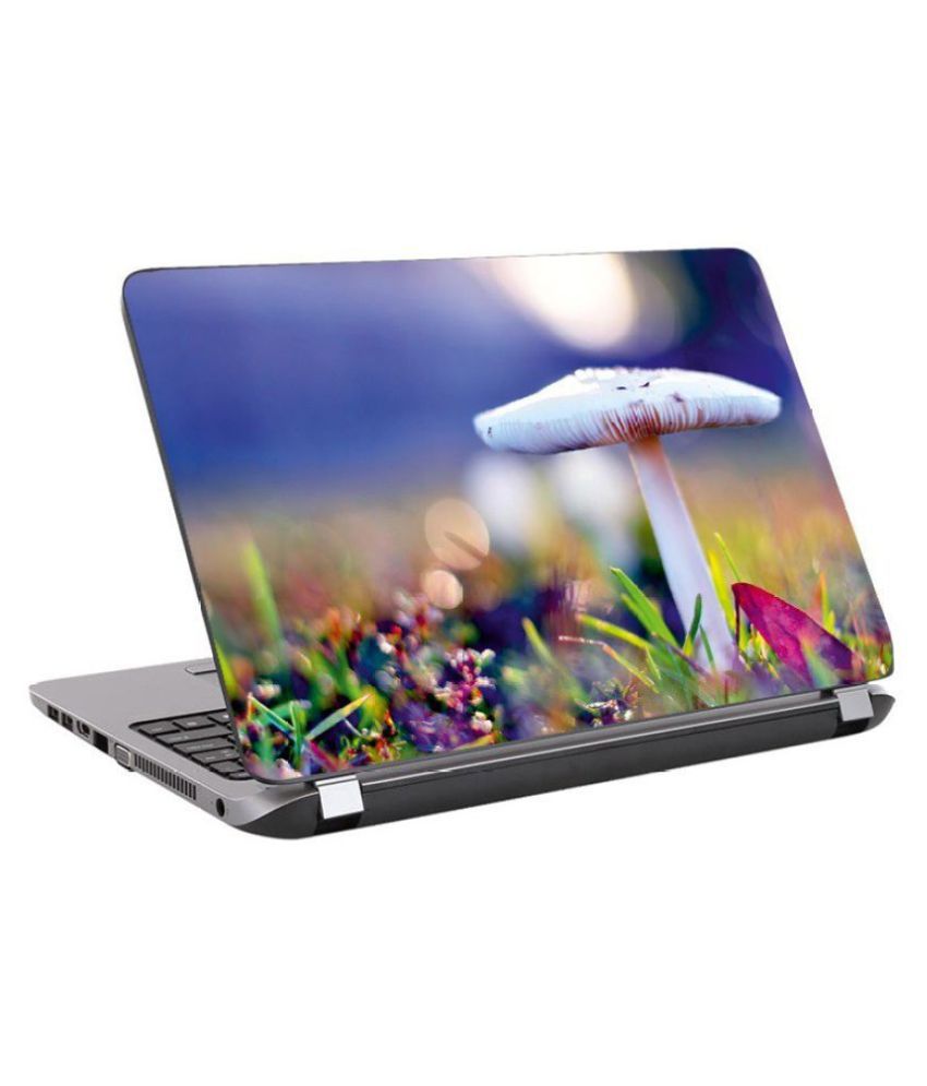     			Laptop Skin color full Mashroom Premium vinyl HD printed Easy to Install Laptop Skin//Sticker/Vinyl/Cover for all size laptops