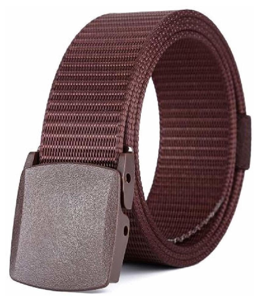     			Zoro Brown Nylon Casual Belt