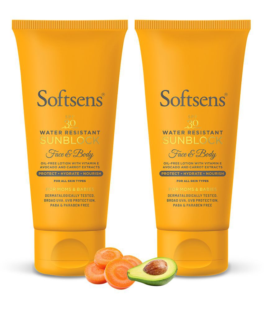     			Softsens Sunblock Spf 30 Lotion | For Babies & Parents | 50g (Pack of 2)