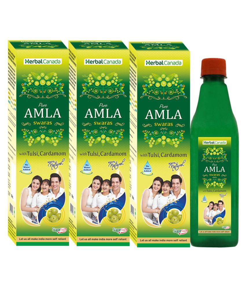     			Herbal Canada Amla ras Liquid 500 ml Pack of 3