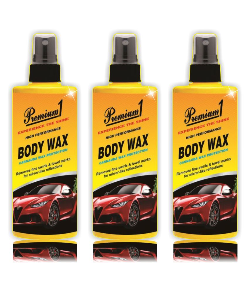 Premium1 Liquid Body Polish to Shine and Protect Vinyl, Rubber Car Body Wax 100ml Pack of 3 Buy