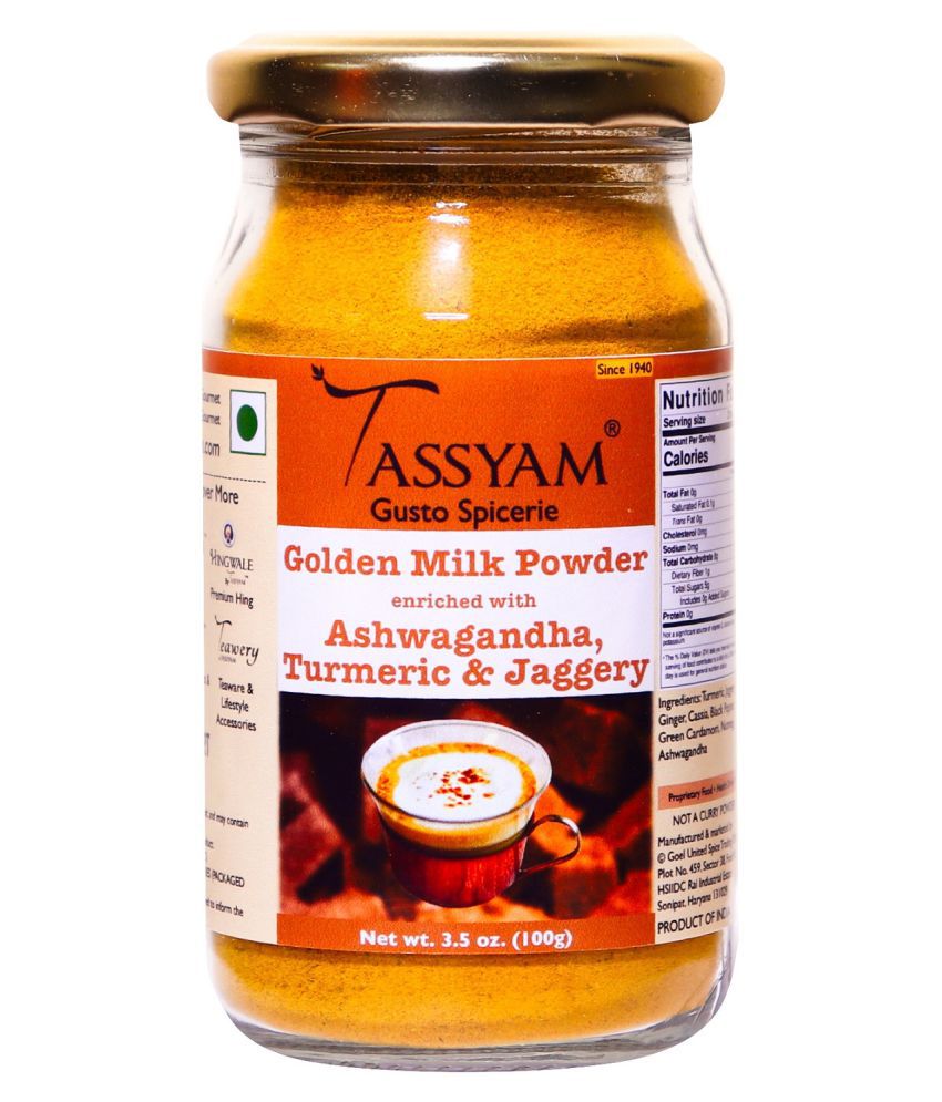     			Tassyam Ashwagandha Turmeric Golden Milk Latte (With Jaggery) Powder 100 gm