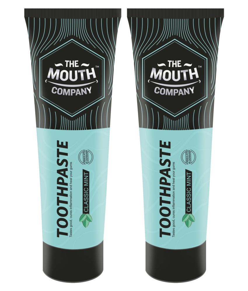     			The Mouth Company - Classic Mint Toothpaste 100 gm Pack of 2