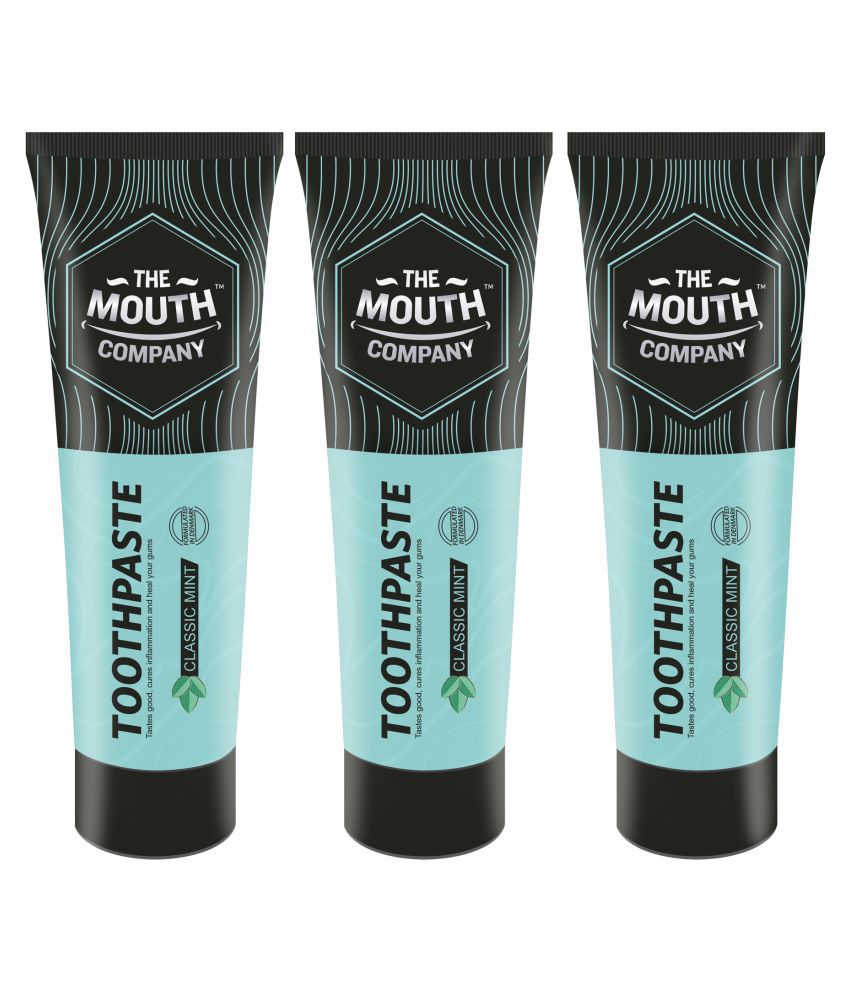     			The Mouth Company - Classic Mint Toothpaste 50 gm Pack of 3