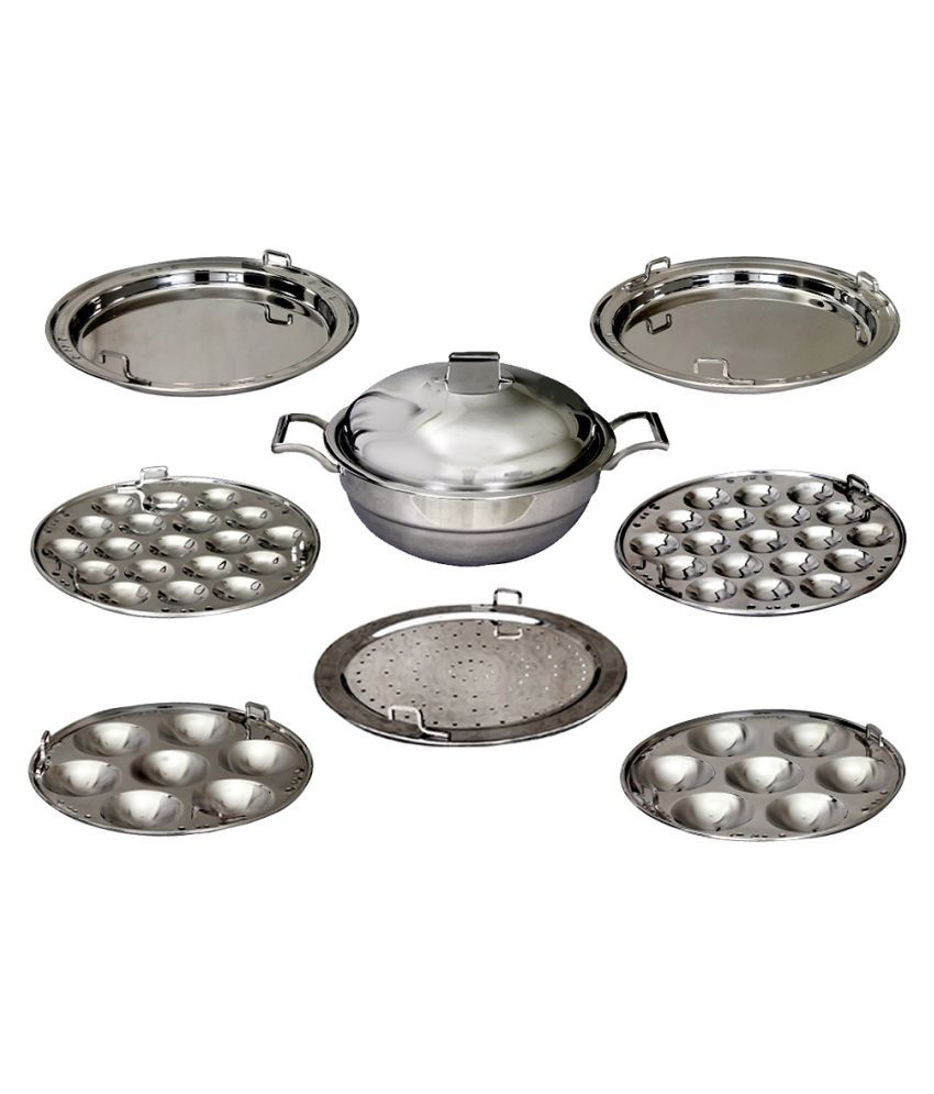     			AQUIRIOS Heavy Quality IDLI Steel Idli Cooker 3000 mL