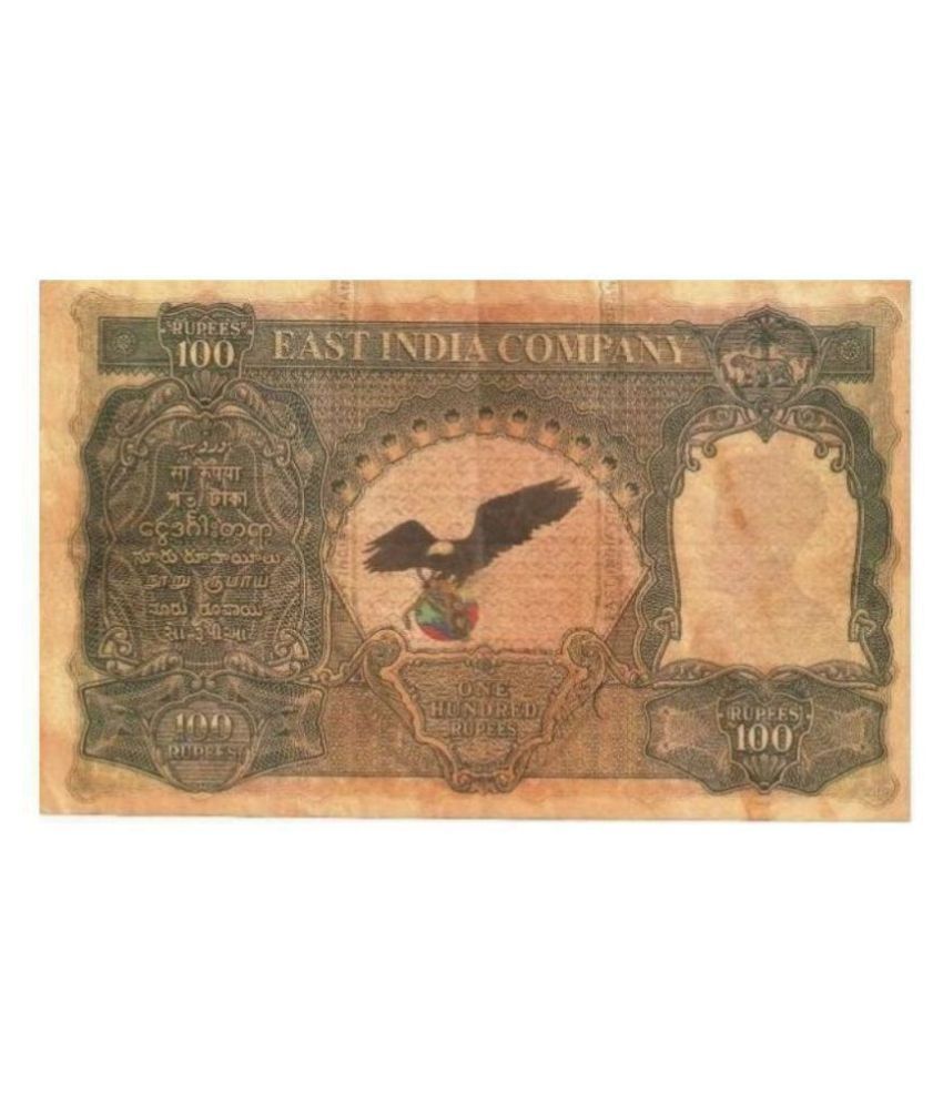     			BRITISH INDIA 100 EAGLE RUPEES C D DESHMUKH HUNDRED RUPEES EAGLE VERY FAMOUS