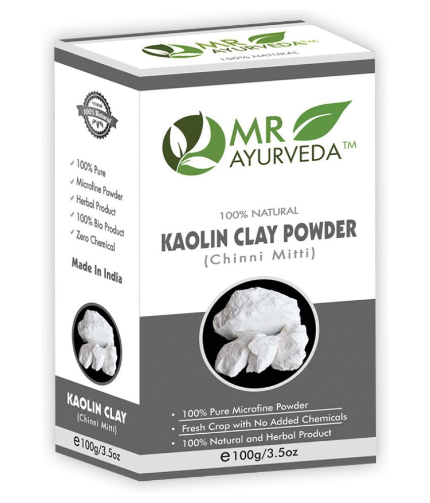     			MR Ayurveda Kaolin Powder for Blackheads Removal Face Pack Masks 100 gm