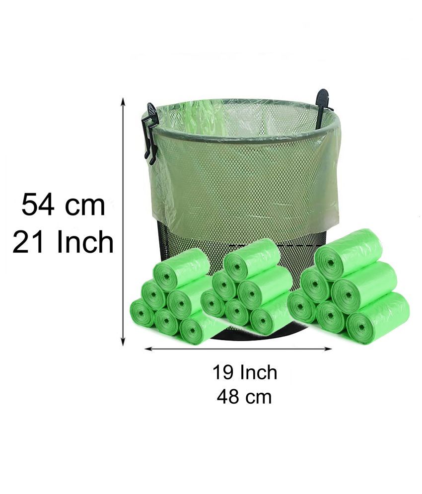 Dustbin Cover Trash Waste Disposal Garbage Bags Medium 19 x 21 Inches