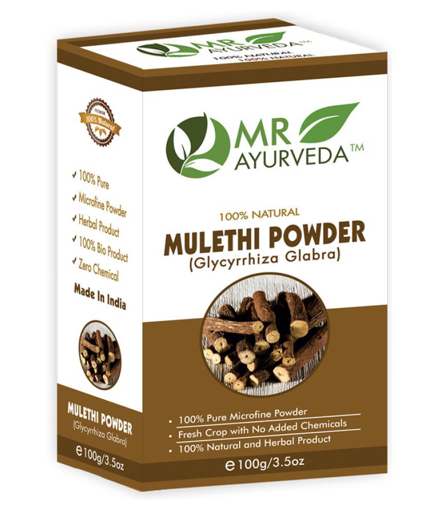     			MR Ayurveda 100% Herbal  Mulethi Powder Face Pack Masks 100 gm