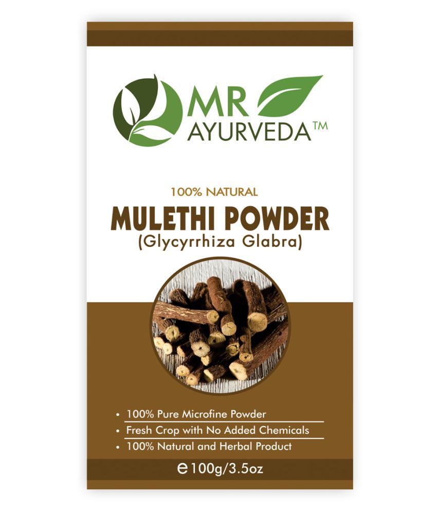     			MR Ayurveda 100% Natural  Mulethi Powder Face Pack Masks 100 gm