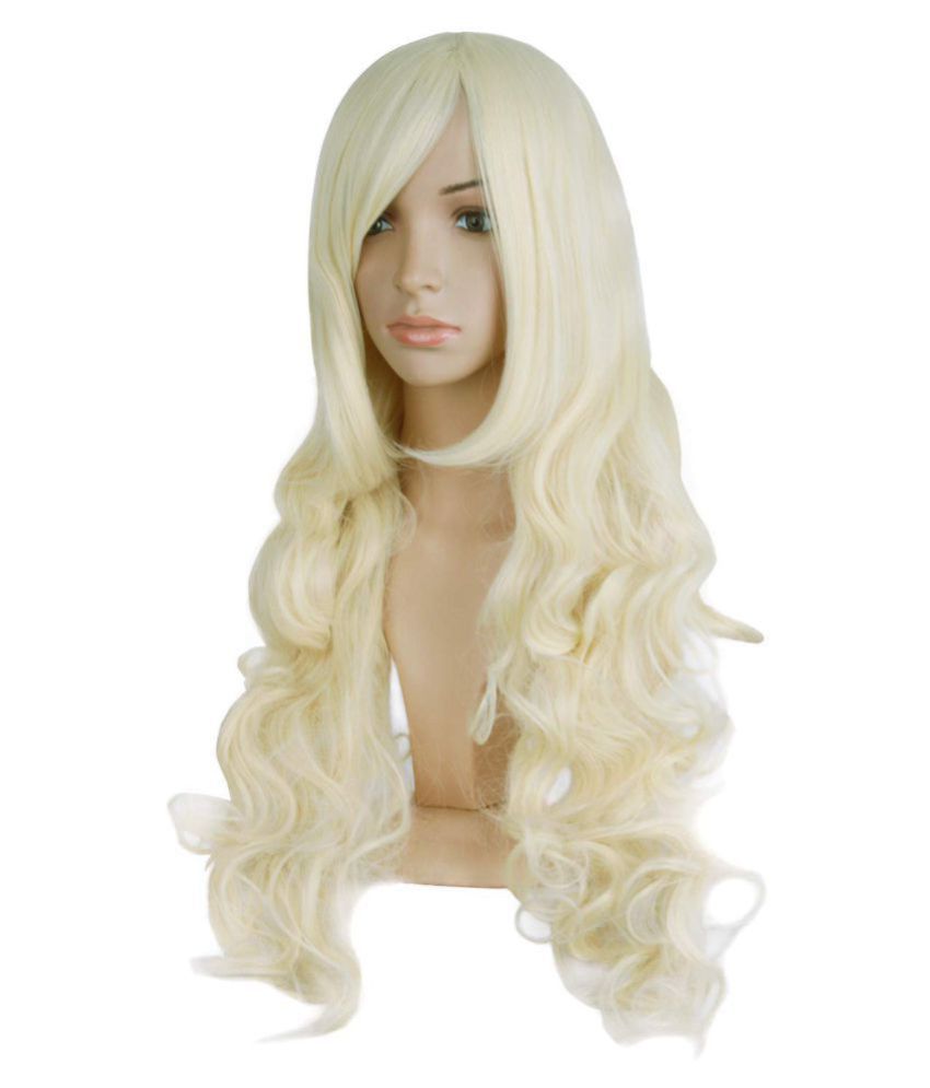 HIPPITY HOP Girl's Long Straight Hair Wig for Styling/Favour - Free Size  (Blonde) - Buy HIPPITY HOP Girl's Long Straight Hair Wig for Styling/Favour  - Free Size (Blonde) Online at Low Price -