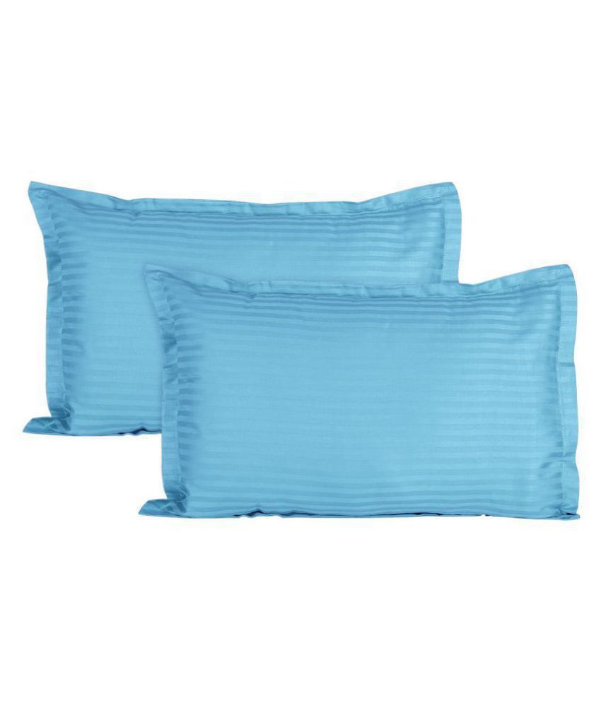     			Jinaya's Pack of 2 Sky Blue Pillow Cover