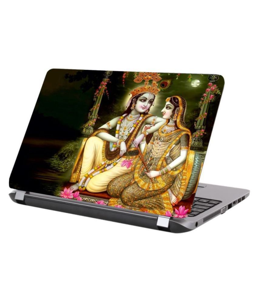     			Laptop Skin Radha Krishna Premium matte finish vinyl HD printed Easy to Install Laptop Skin/Sticker/Vinyl/Cover for all size laptops upto 15.5 inch