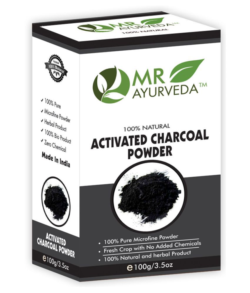     			MR Ayurveda 100% Organic Activated Charcoal Powder Face Pack Masks 100 gm