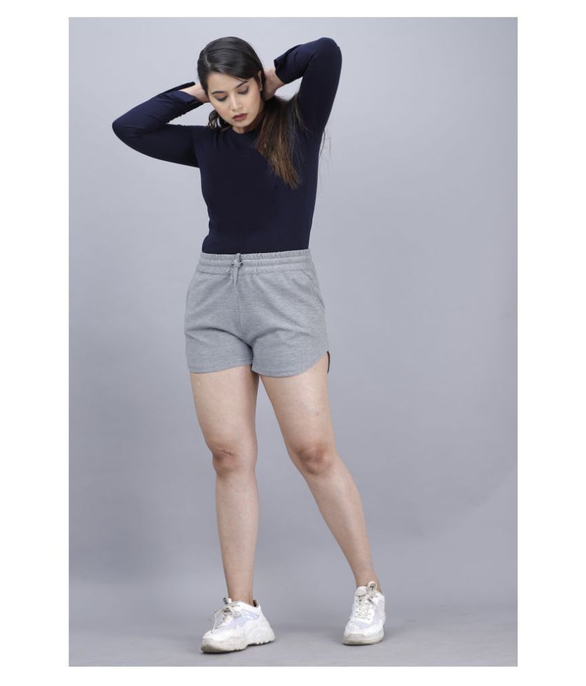     			Scrott Merchandise Cotton Hot Pants - Gray