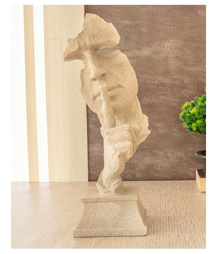 Beige Human Face Sculpture Showpiece Buy Beige Human Face Sculpture Showpiece Online at Low