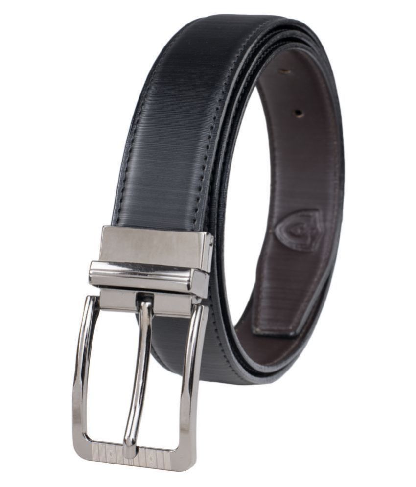 Keviv Black Leather Casual Belt