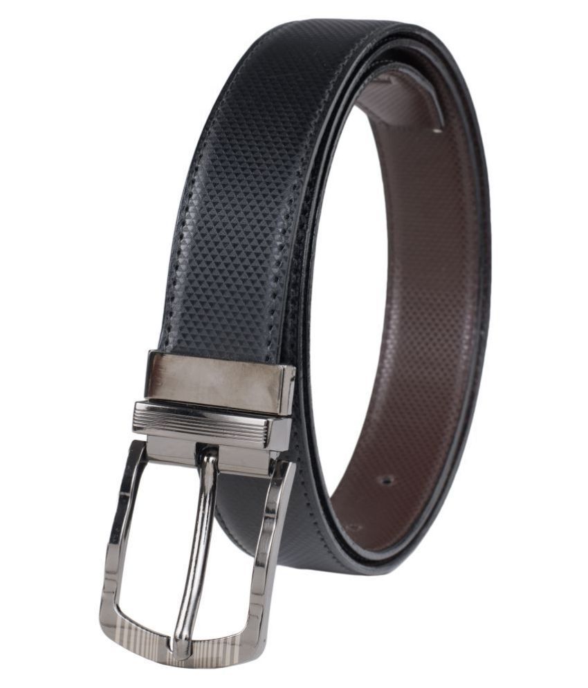 Keviv Black Leather Casual Belt