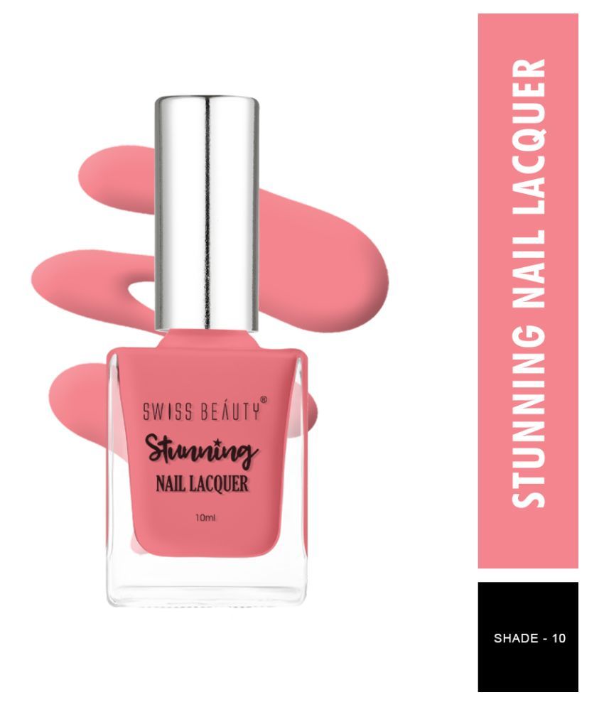     			Swiss Beauty Stunning Nail Polish Coral Crme Pack of 3 10 mL