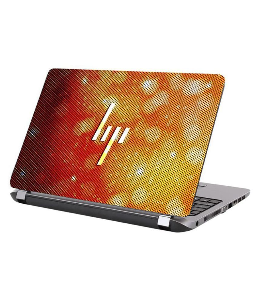     			KALARKARI Laptop Skin  "yellowHP" symbol Premium matte finish vinyl HD printed Easy to Install Laptop Skin/Sticker/Vinyl/Cover for all size laptops upto 15.5 inch