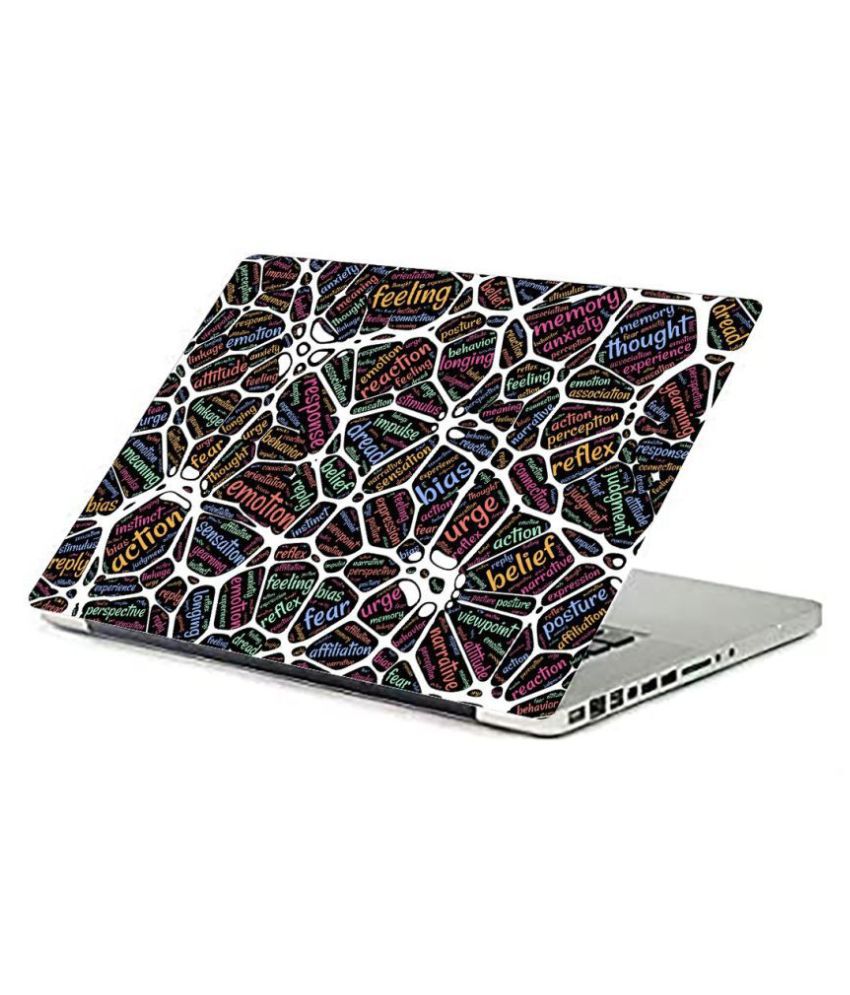     			Laptop Skin "sticker cluster"  Premium matte finish vinyl HD printed Easy to Install Laptop Skin/Sticker/Vinyl/Cover for all size laptops upto 15.5 inch