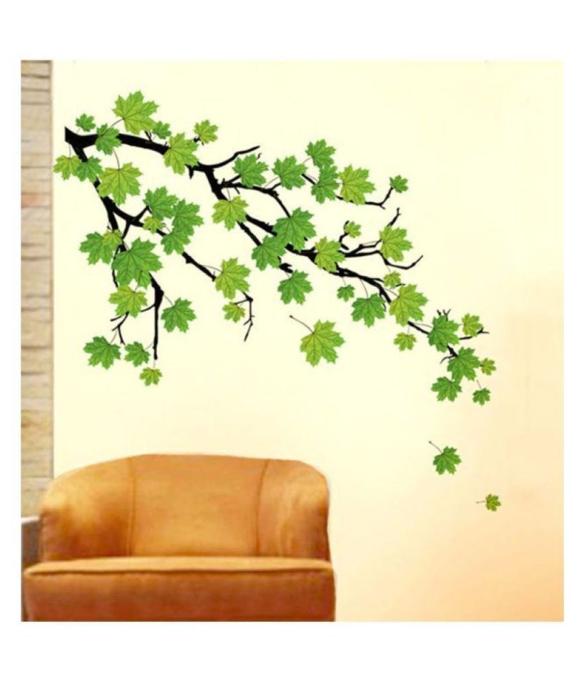     			HOMETALES Autumn Leaves Branch Sticker ( 60 x 90 cms )