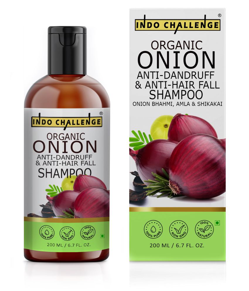INDO CHALLENGE Onion Hair Fall Shampoo for Hair Growth & Hair Fall Control Shampoo 200 mL
