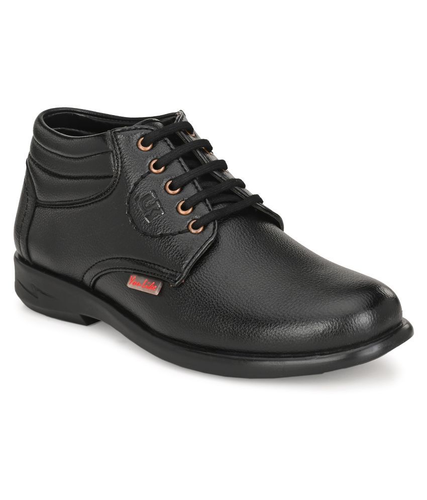 YOU LIkE Derby Artificial Leather Black Formal Shoes