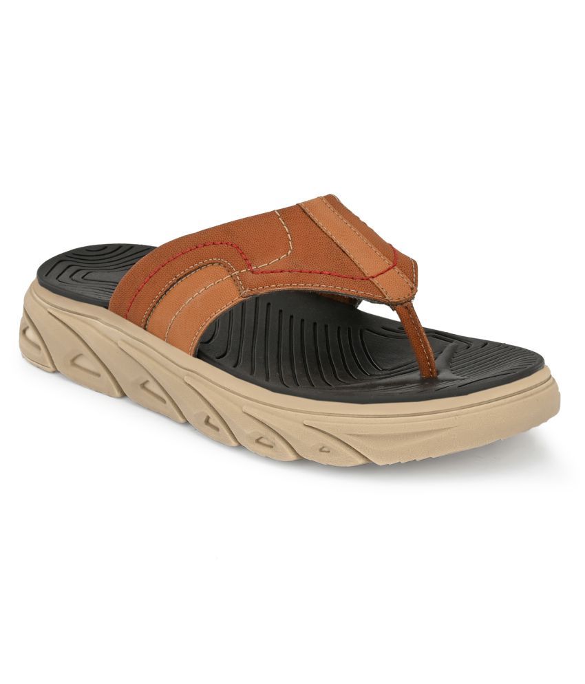     			softio Beige Flip Flops