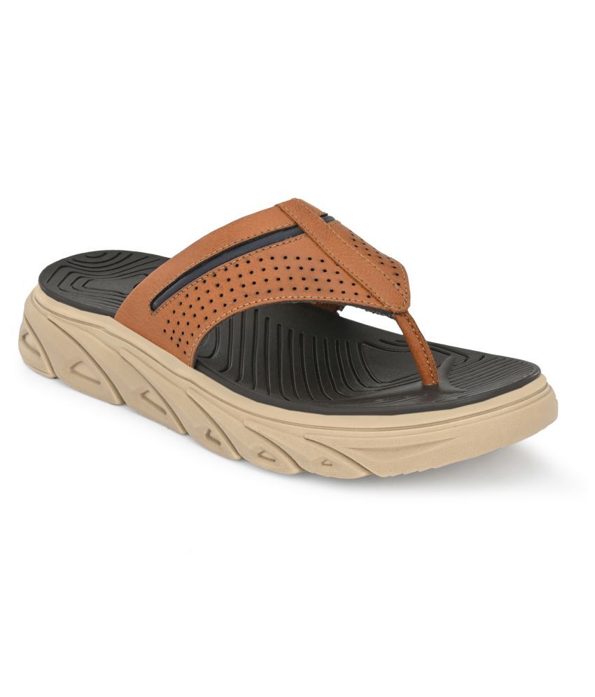 light tan flip flops