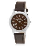 David Miller - Brown Leather Analog Womens Watch