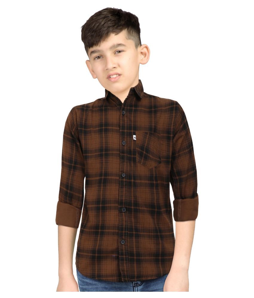 brown shirt for boy