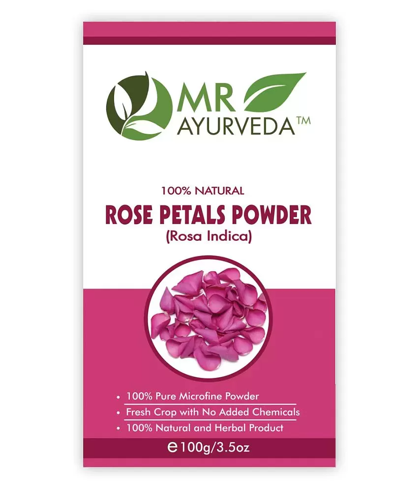 Best Natural Rose Petal Powder for Glowing Skin Face Pack – 100g