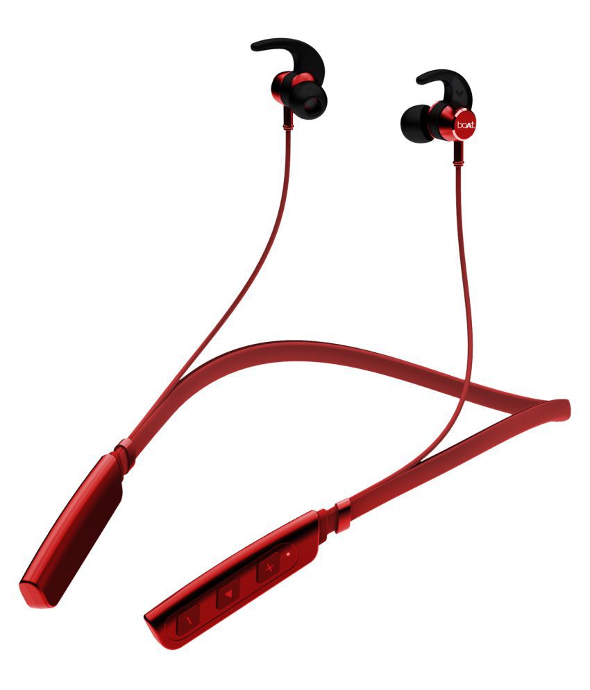 boAt Rockerz 235 v2 with ASAP charging Version 5.0 Bluetooth Headset (Red)
