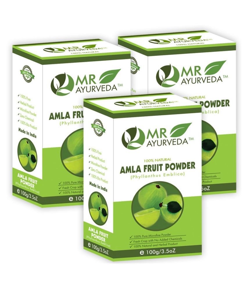     			MR Ayurveda Amla Powder Hair Scalp Treatment 300 g Pack of 3