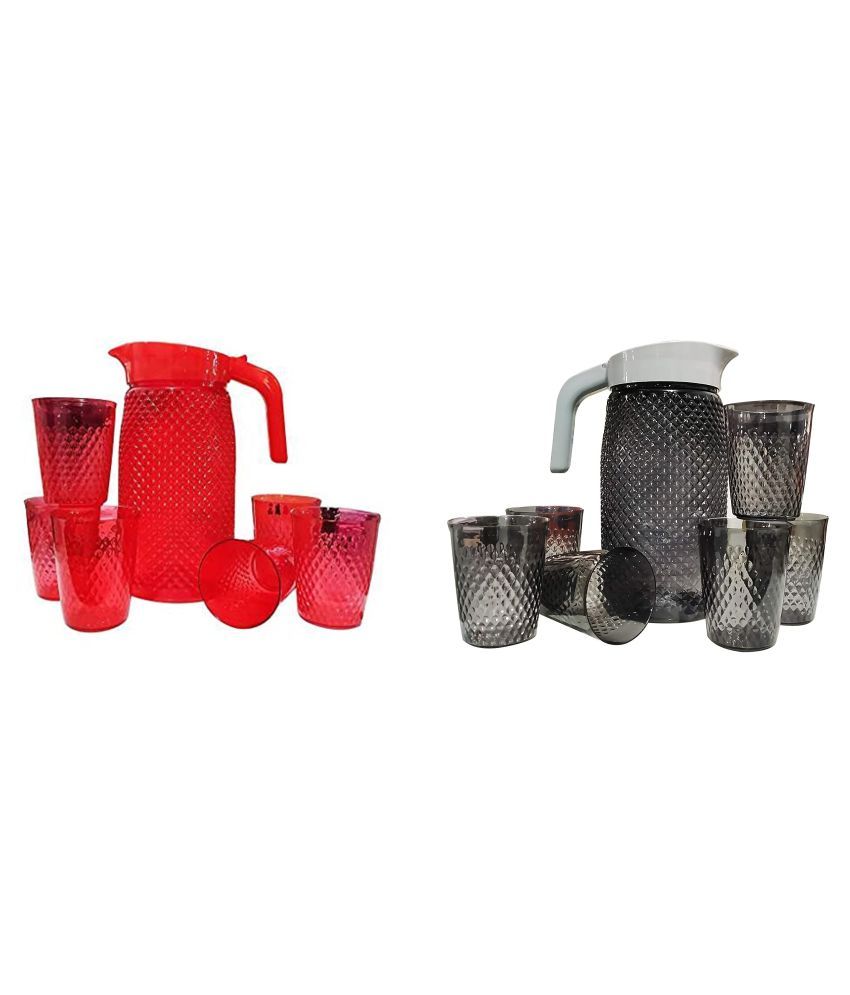 Woolco Water/Juice Jug Set Plastic Jugs 1800 mL